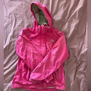 Pink North Face Rain Jacket